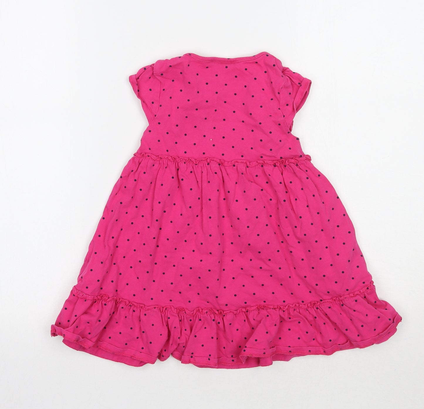 Topolino Girls Pink Polka Dot  A-Line  Size 4-5 Years