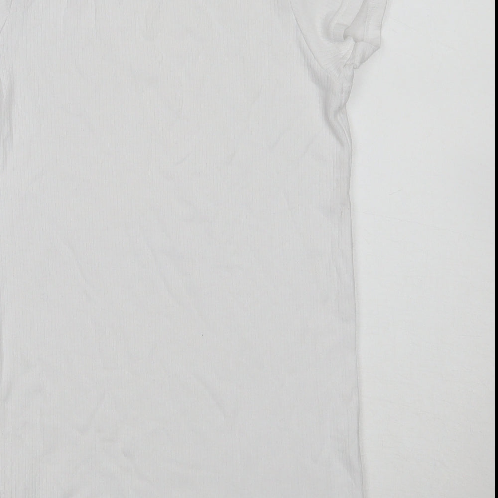 Primark Girls White   Basic T-Shirt Size 12 Years