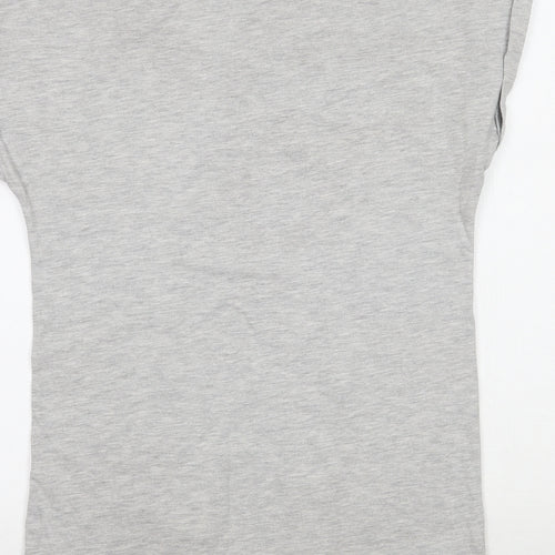 TU Girls Grey Floral  Basic T-Shirt Size 13 Years