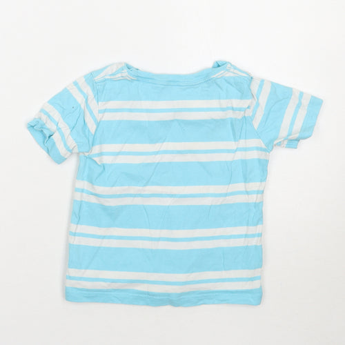 Gap Boys Blue Striped  Basic T-Shirt Size 2 Years
