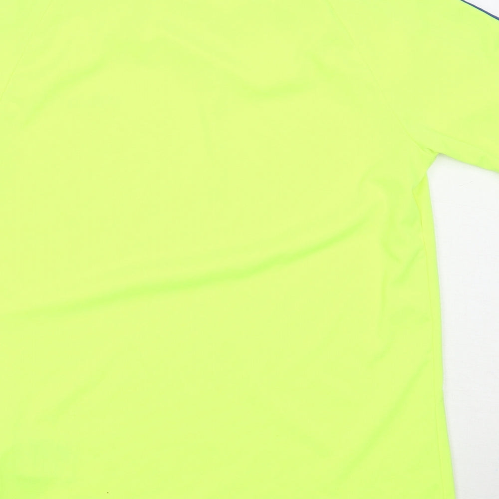 adidas Boys Green   Basic T-Shirt Size 13 Years