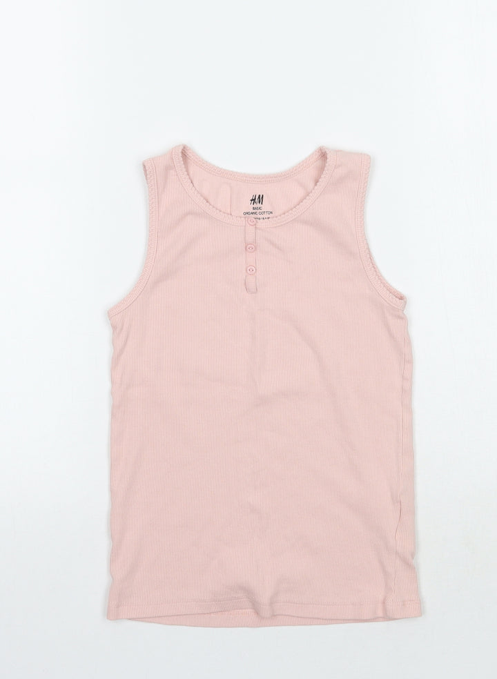 H&M Girls Pink   Basic Tank Size 9 Years