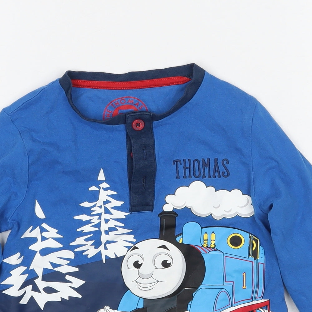 Marks and Spencer Boys Blue  Rayon Basic T-Shirt Size 5 Years  - Thomas the tank engine
