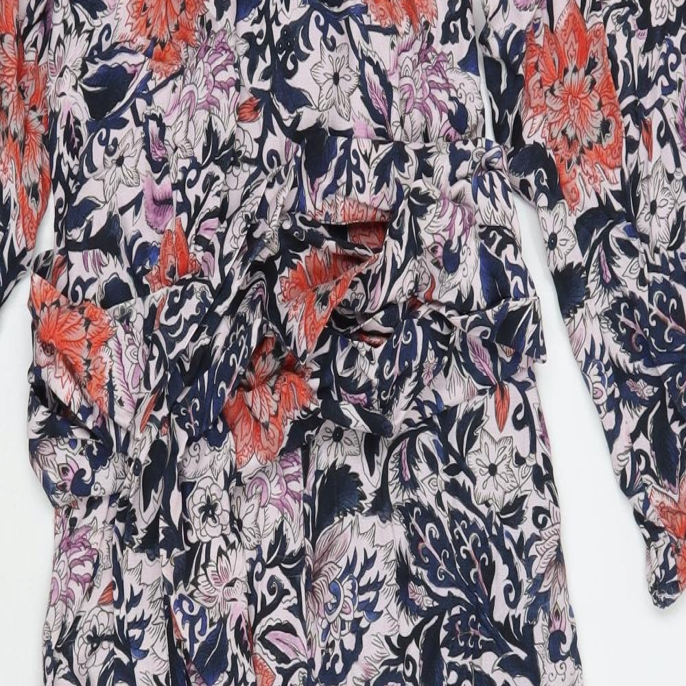 NINE Womens Blue Floral  Jumpsuit One-Piece Size 8