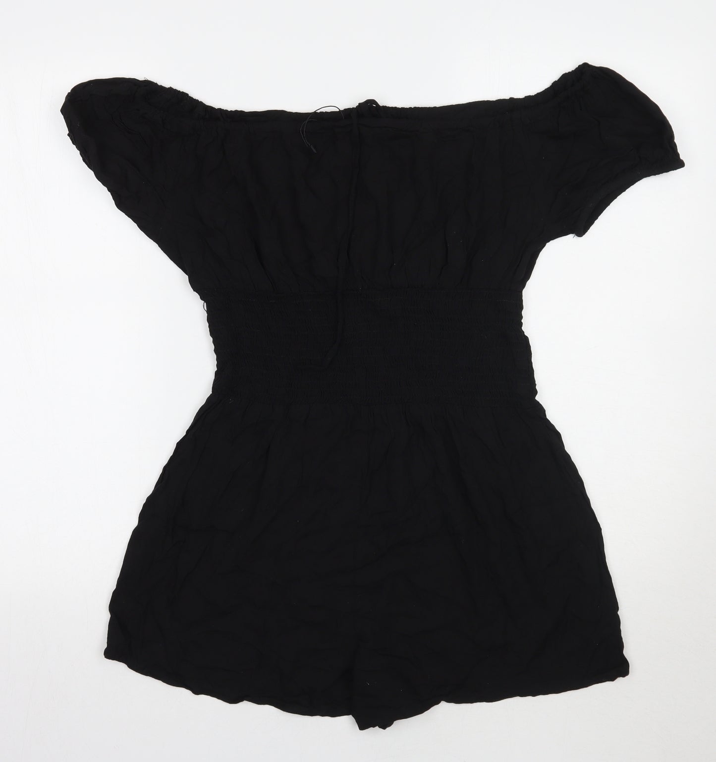 Boohoo Womens Black   Playsuit One-Piece Size 12