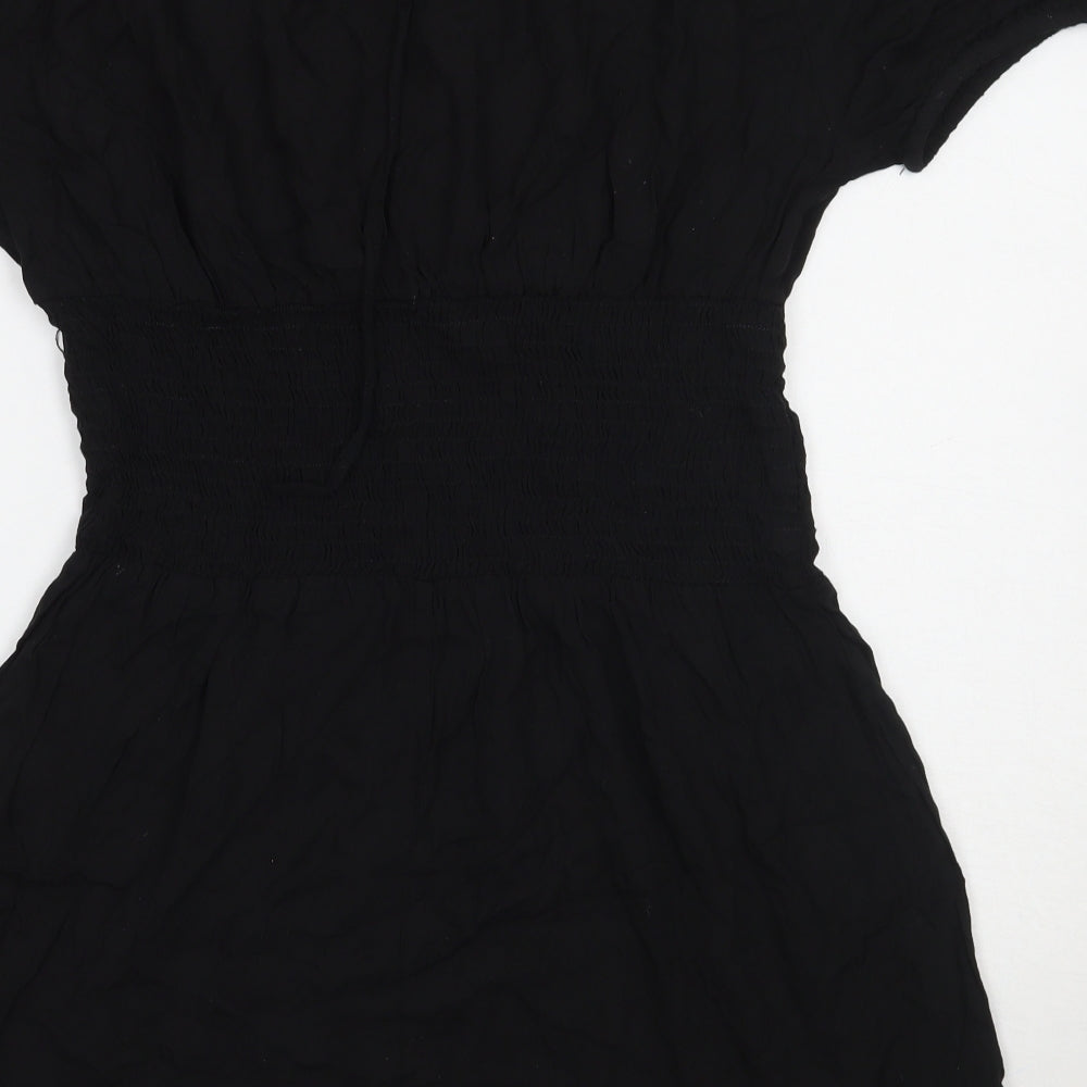 Boohoo Womens Black   Playsuit One-Piece Size 12