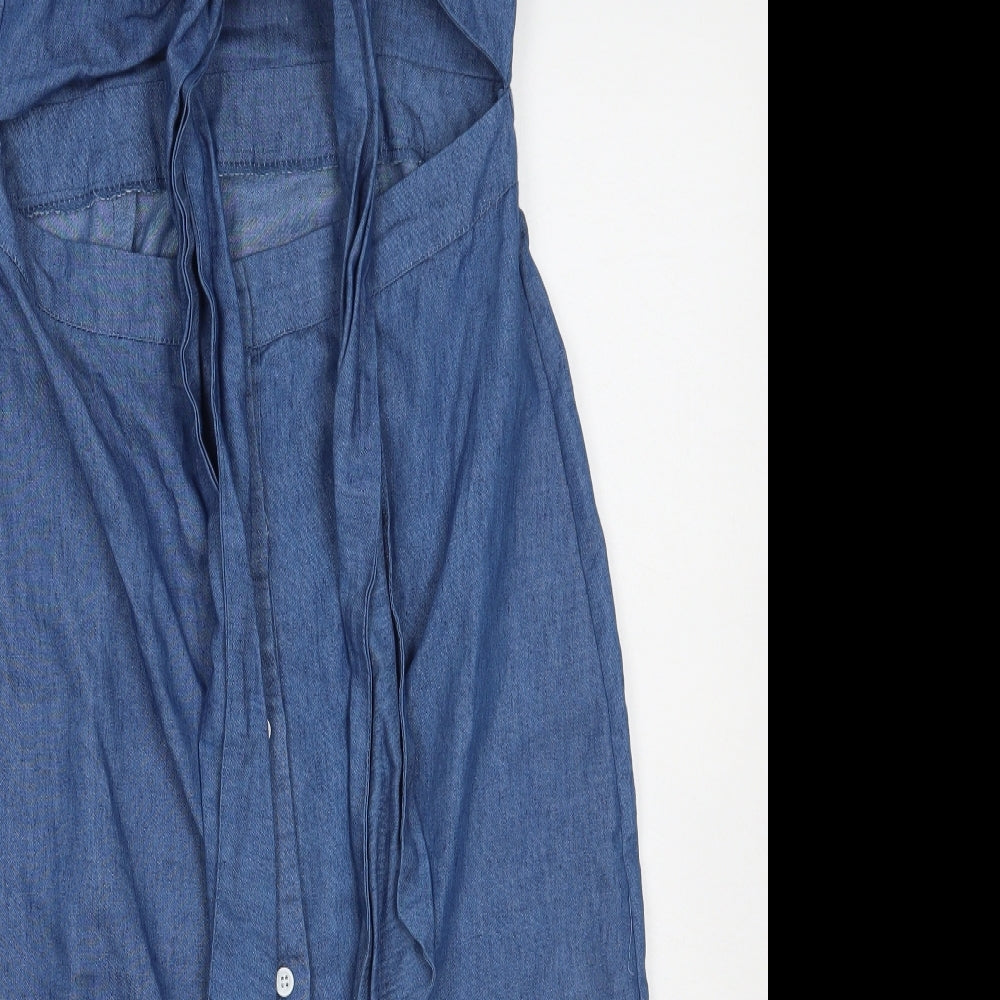 Missguided Womens Blue   A-Line  Size 10