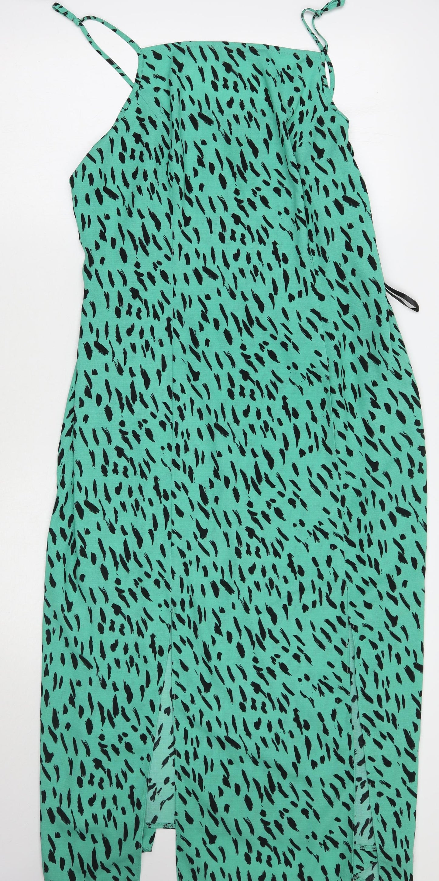 Primark Womens Green Animal Print  A-Line  Size 18