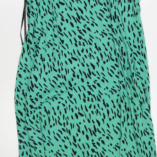 Primark Womens Green Animal Print  A-Line  Size 18