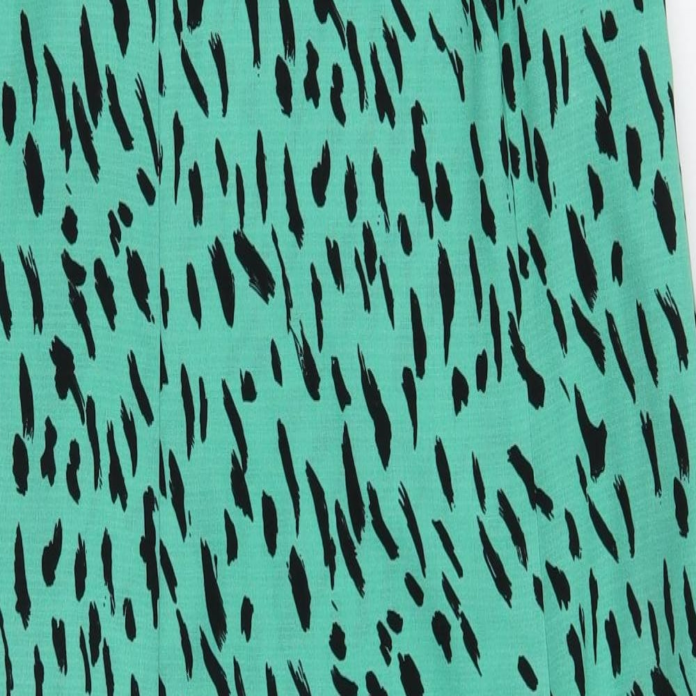 Primark Womens Green Animal Print  A-Line  Size 18