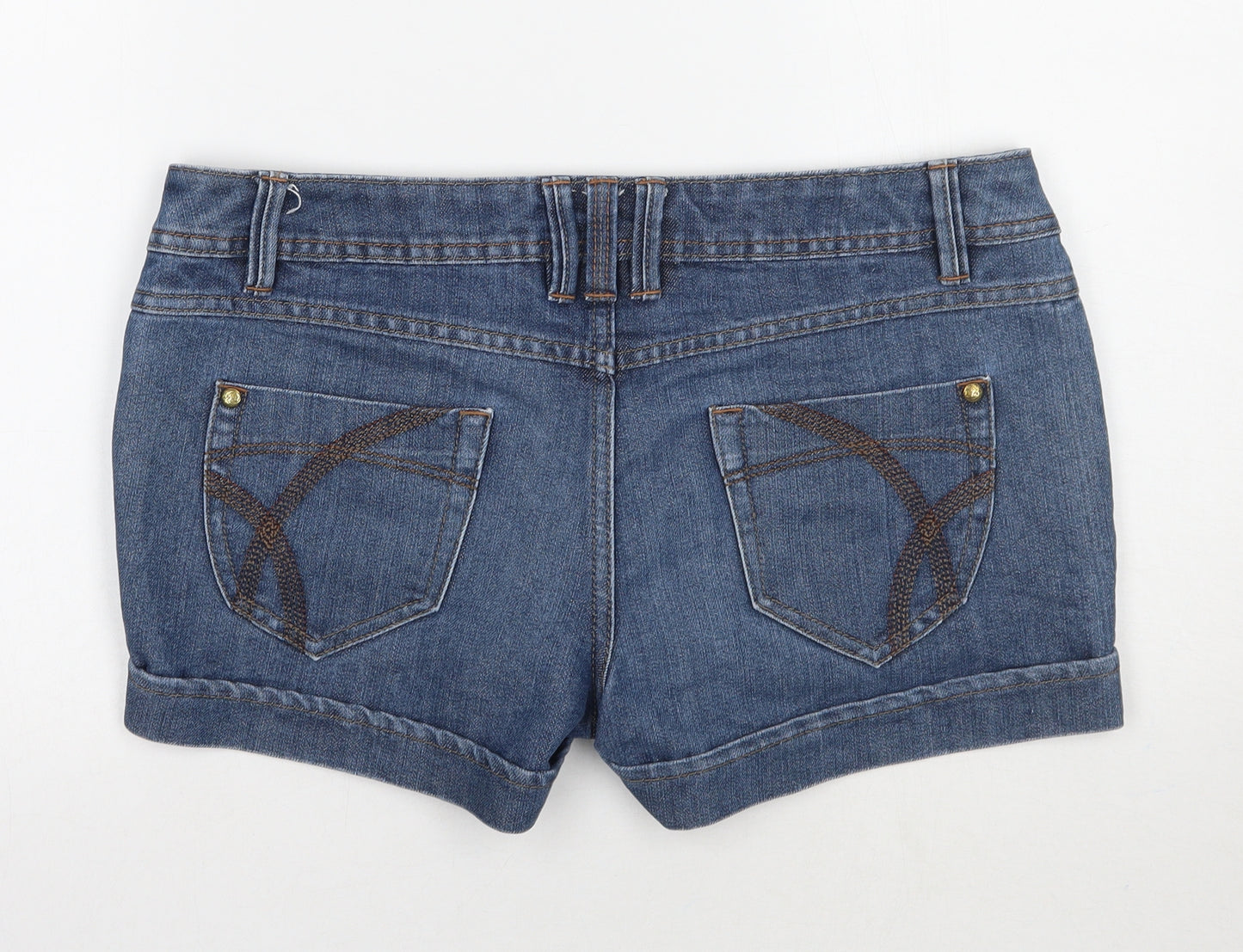George Womens Blue   Hot Pants Shorts Size 16