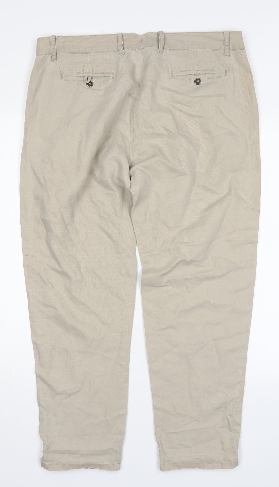 Linea Womens Beige   Trousers  Size 14 L28 in