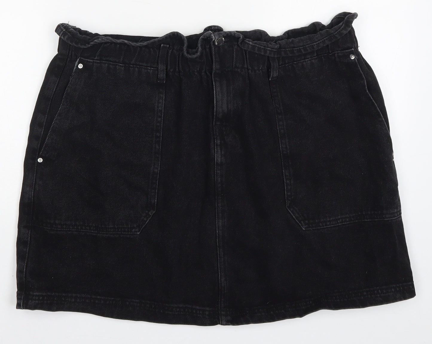 Denim Co Womens Black  Denim Mini Skirt Size 20