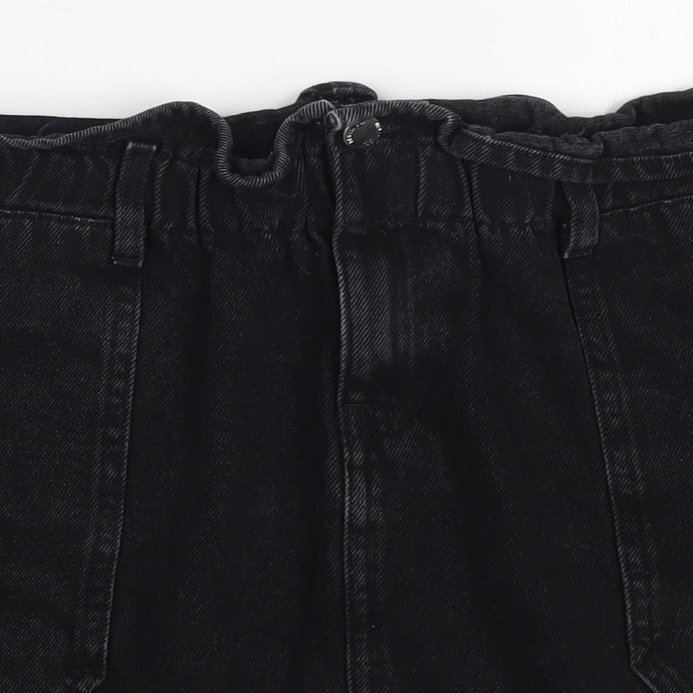 Denim Co Womens Black  Denim Mini Skirt Size 20