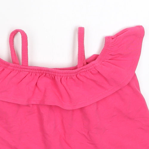 John Lewis Girls Pink   Basic T-Shirt Size 4 Years