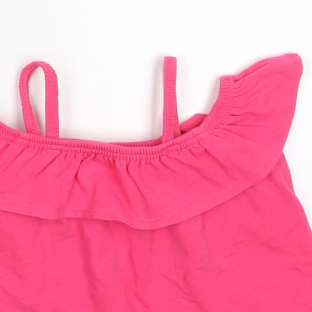 John Lewis Girls Pink   Basic T-Shirt Size 4 Years