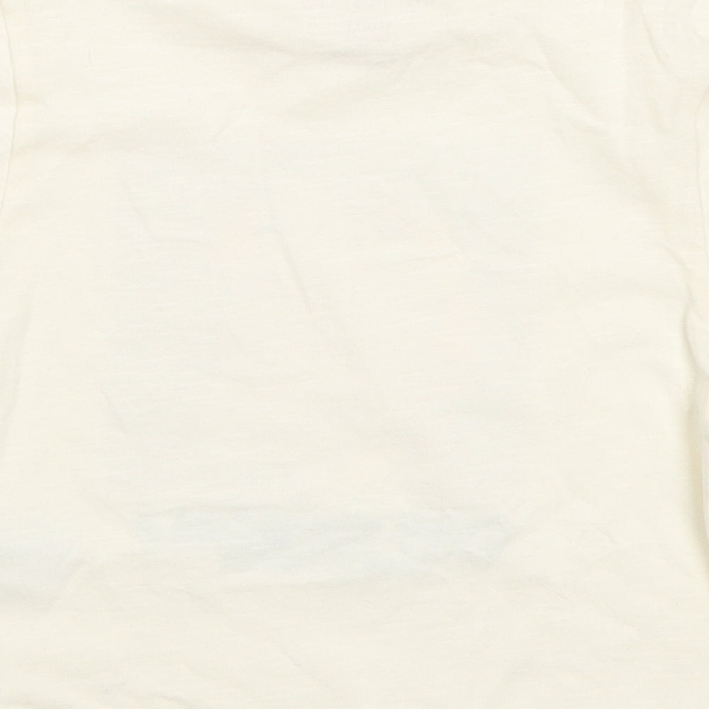 F&F Girls Beige   Basic T-Shirt Size 4-5 Years  - Unicorns Stay Magical