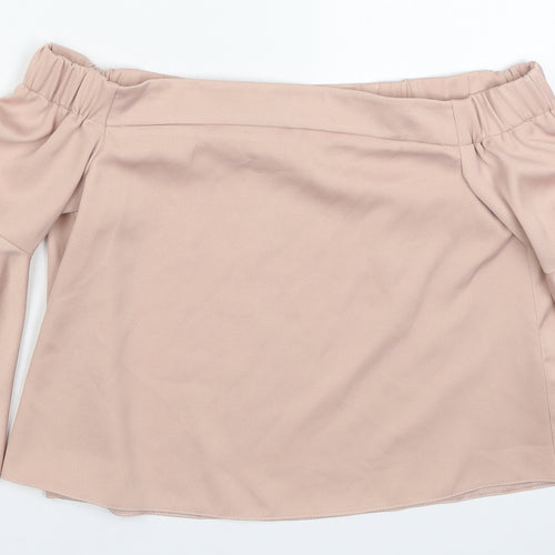 Topshop Womens Pink   Basic Blouse Size 8