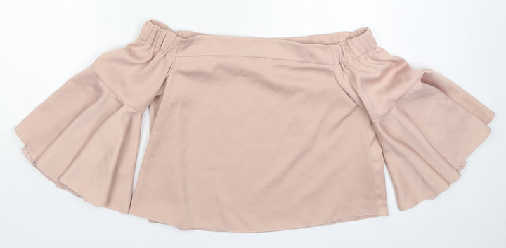 Topshop Womens Pink   Basic Blouse Size 8