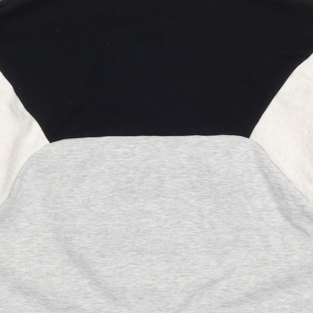 Primark Womens Grey Colourblock  Pullover Sweatshirt Size 4