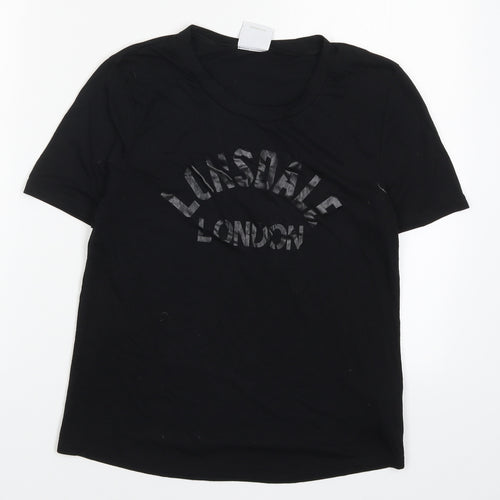 Lonsdale Womens Black   Basic T-Shirt Size 8
