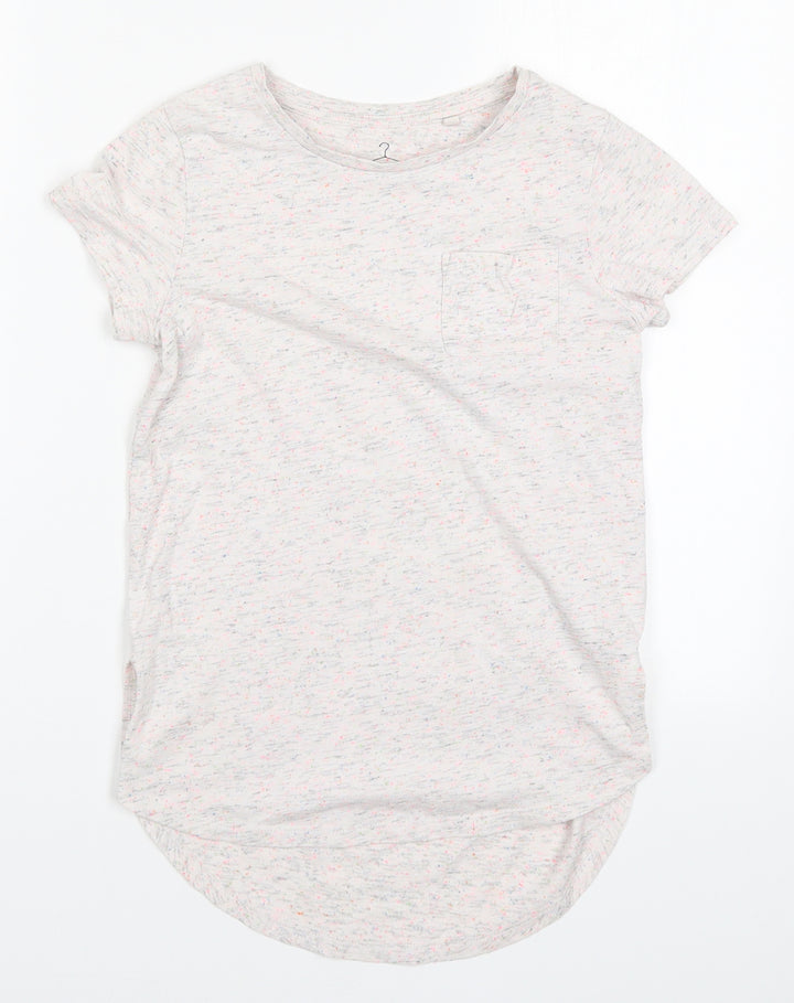 NEXT Boys Pink   Basic T-Shirt Size 8 Years  - Multi-coloured Flecks