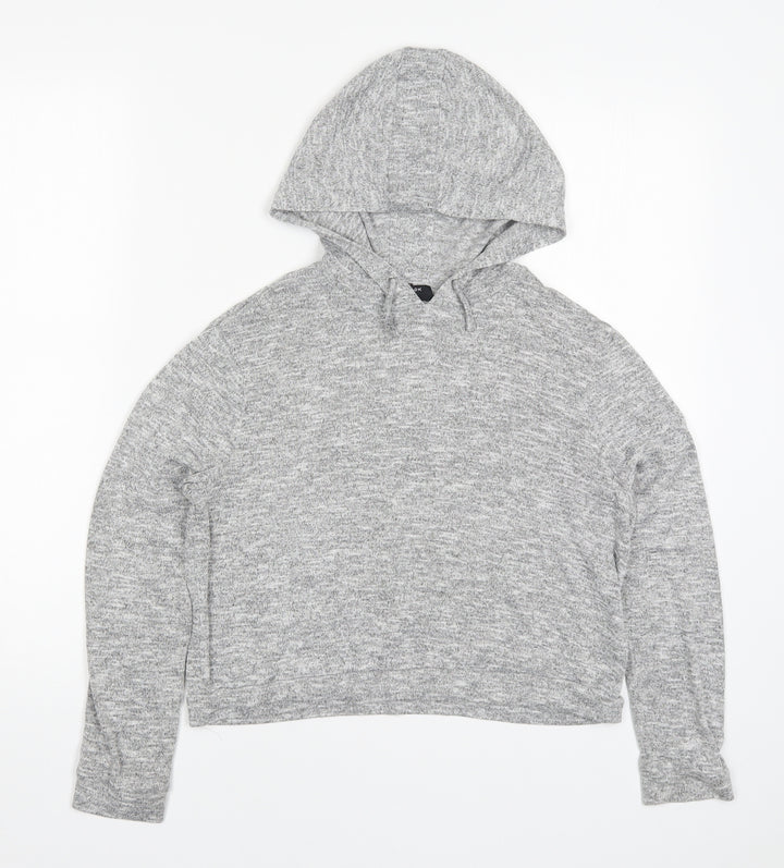 New Look Girls Grey Pullover Hoodie Size 12-13 Years