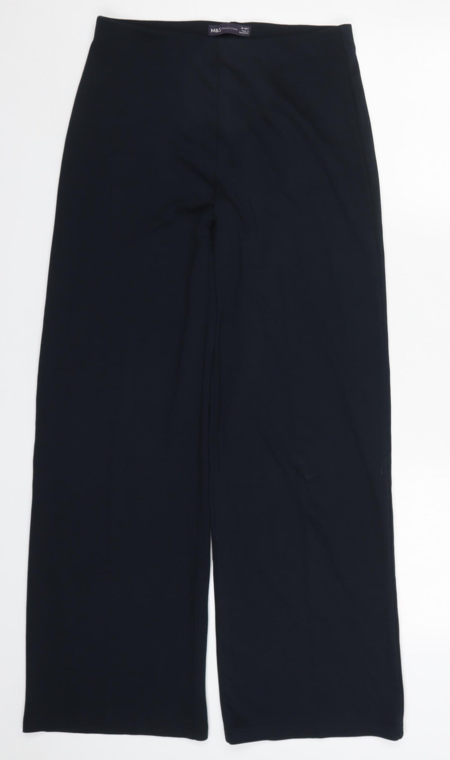 Marks and Spencer Womens Blue   Trousers  Size 10 L28 in - Navy Blue