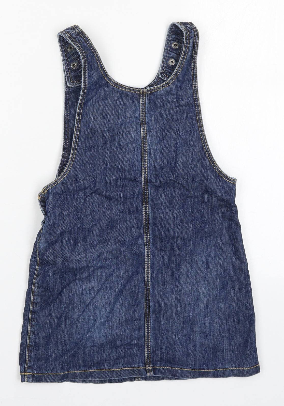 George Girls Blue  Denim Pinafore/Dungaree Dress  Size 4-5 Years