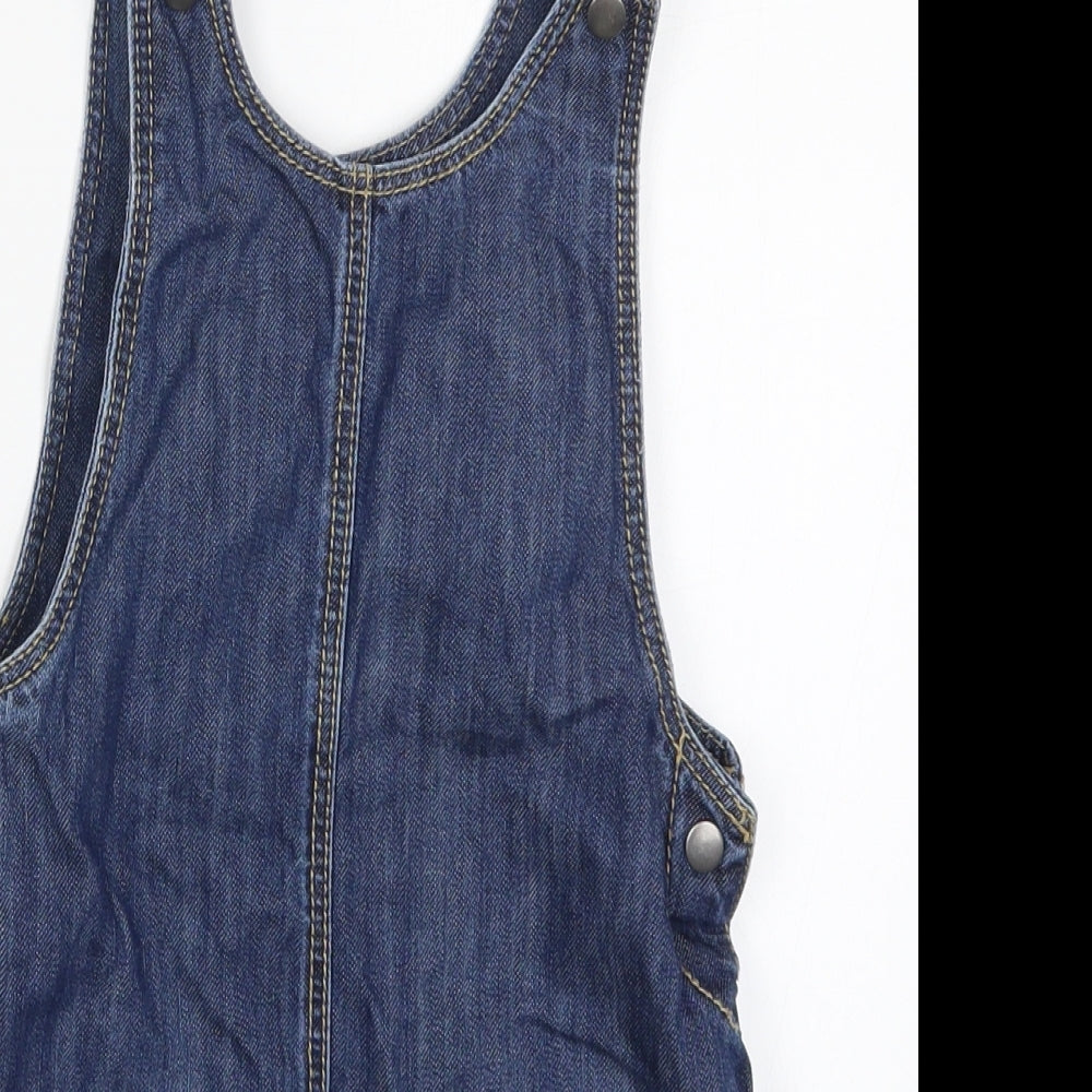 George Girls Blue  Denim Pinafore/Dungaree Dress  Size 4-5 Years