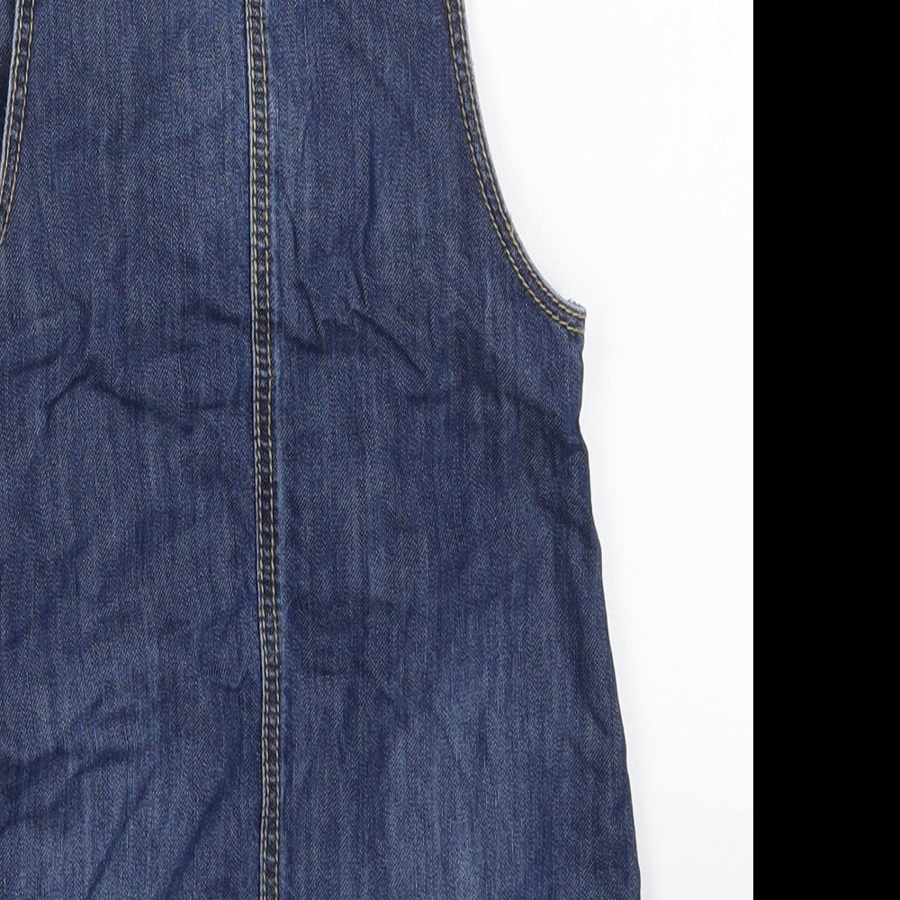 George Girls Blue  Denim Pinafore/Dungaree Dress  Size 4-5 Years