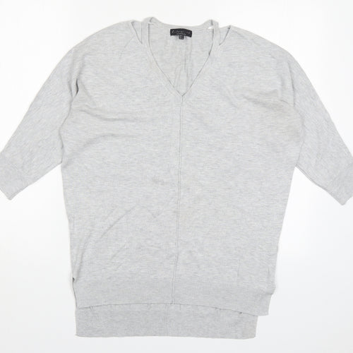 F&F Womens Grey  Knit Pullover Jumper Size 6