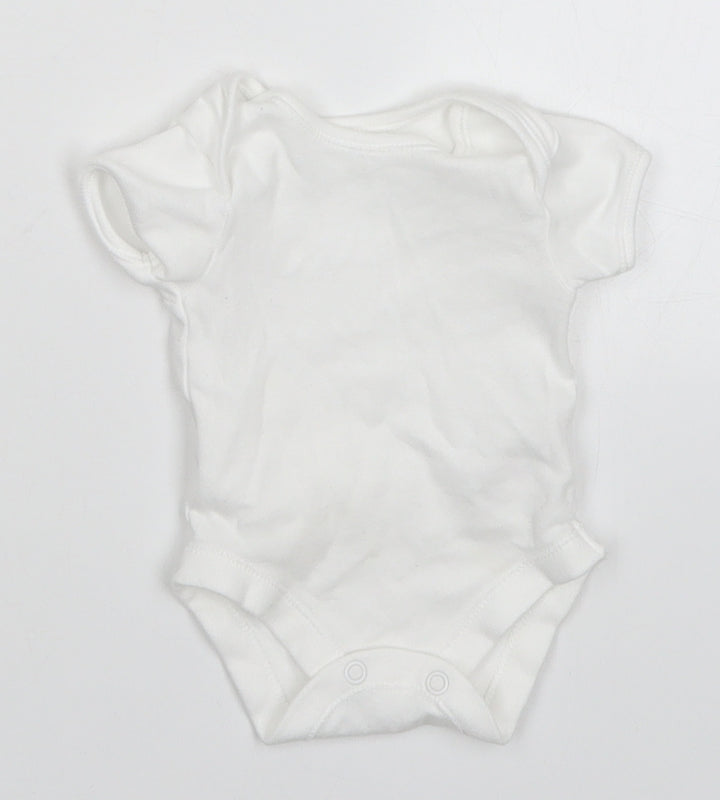 George Baby White Babygrow One-Piece Size Newborn