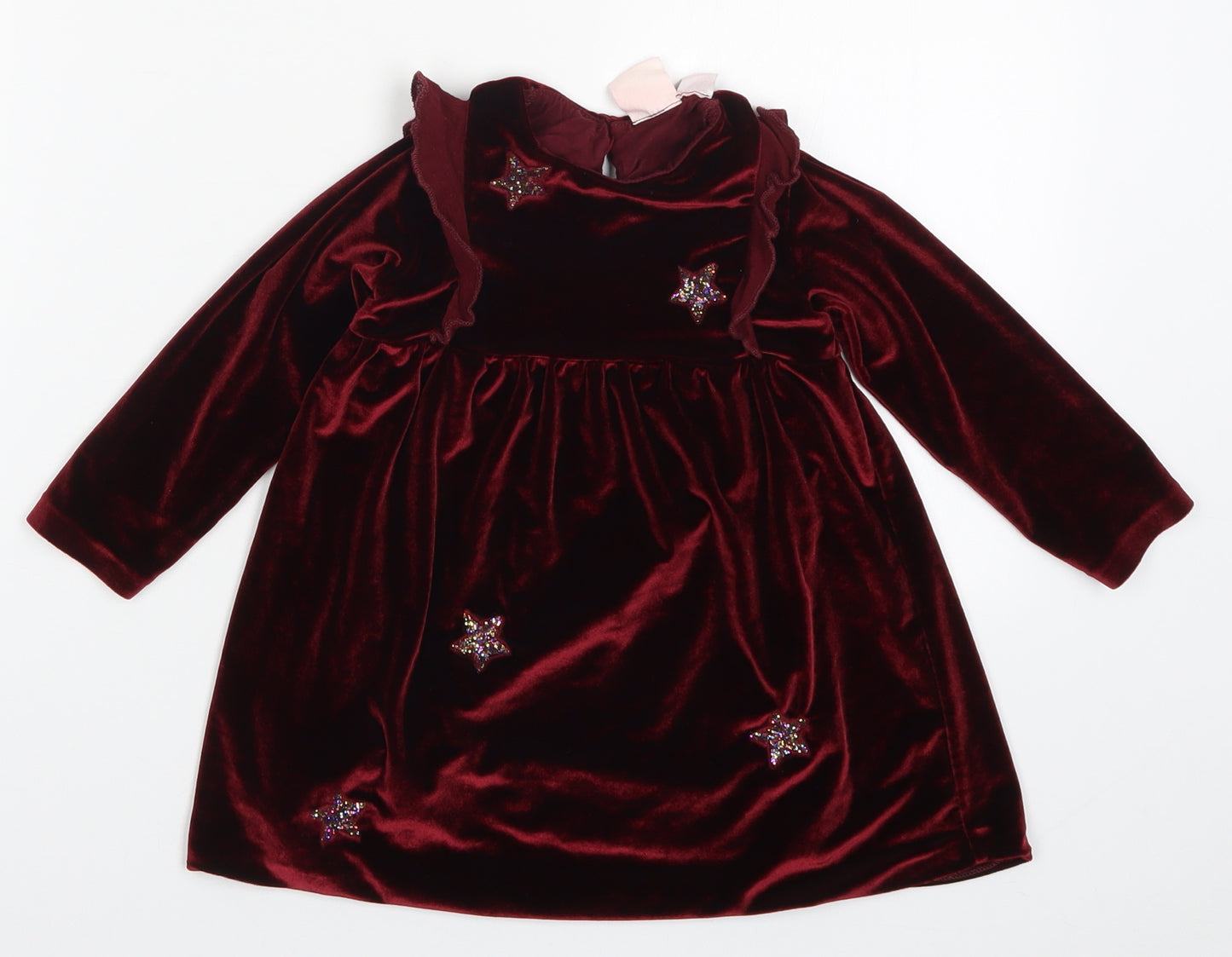 Zara Girls Red   A-Line  Size 18-24 Months  - Stars