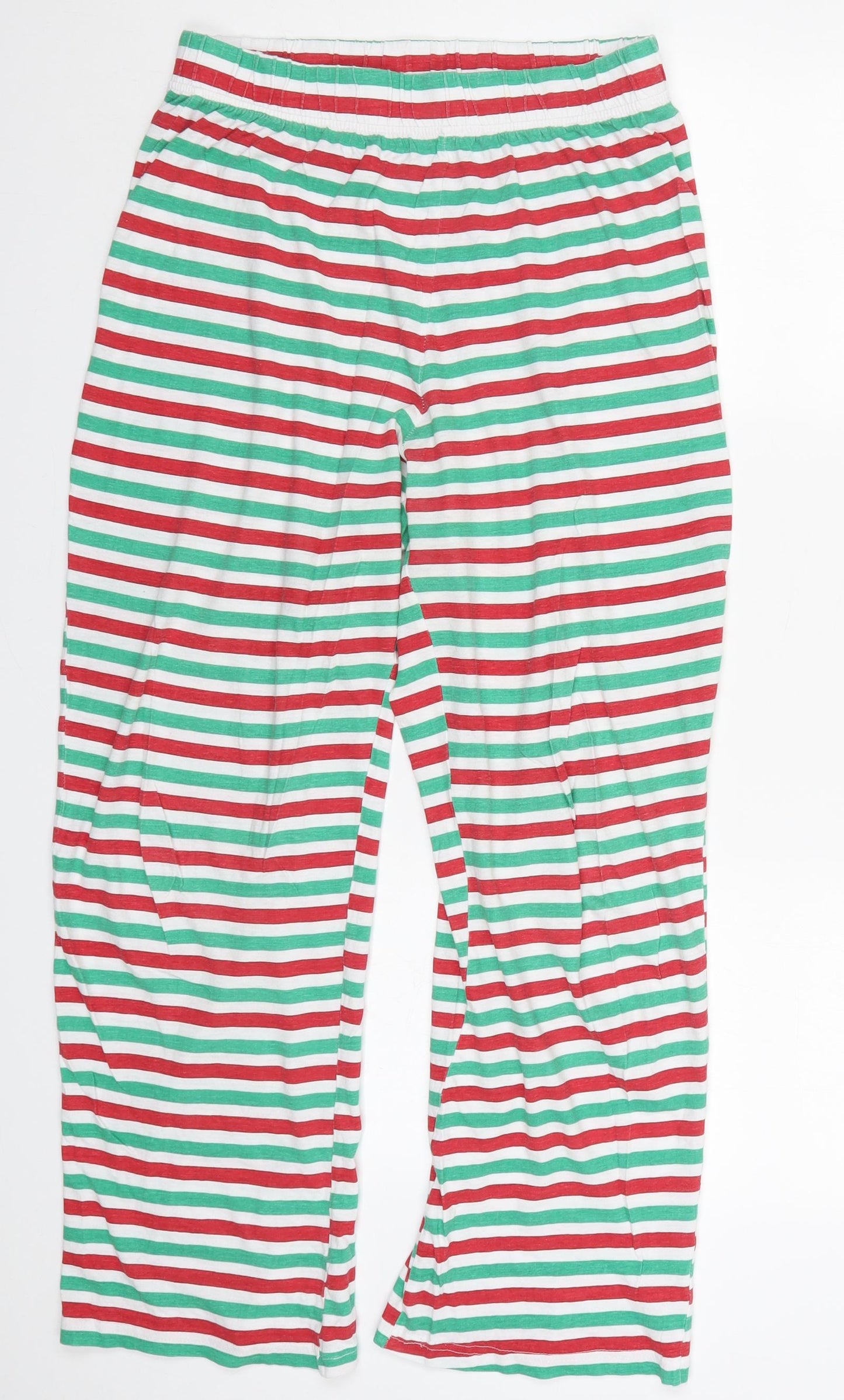 Finest Made Clothing Mens Green Striped  Trousers  Size S L27 in - Red and Green Pyjama Pants