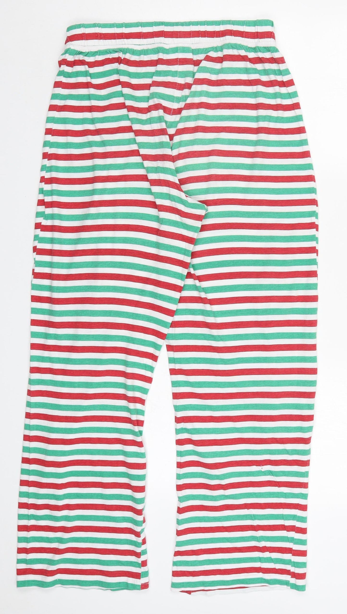 Finest Made Clothing Mens Green Striped  Trousers  Size S L27 in - Red and Green Pyjama Pants