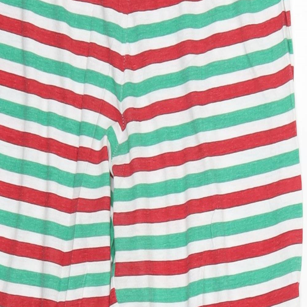 Finest Made Clothing Mens Green Striped  Trousers  Size S L27 in - Red and Green Pyjama Pants