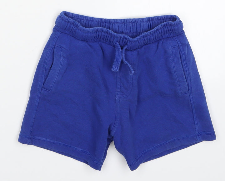 Marks and Spencer Boys Blue Sweat Shorts Size 5-6 Years