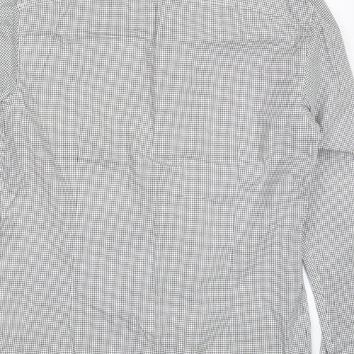 Very Mens Grey Check   Button-Up Size M