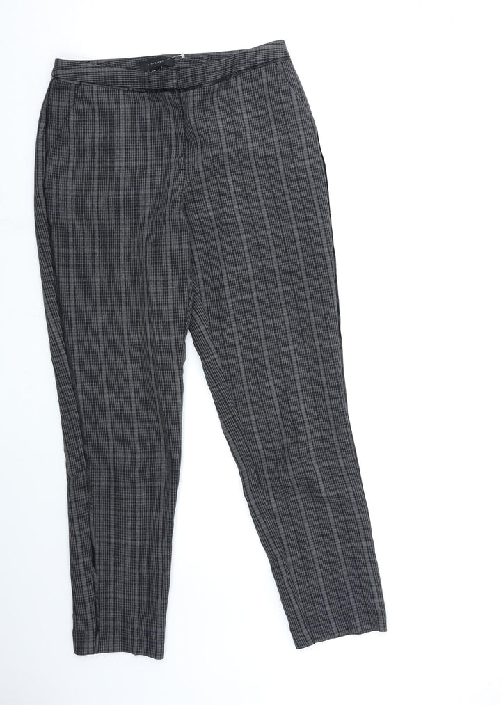 Atmosphere Womens Black Check  Trousers  Size 8 L27 in