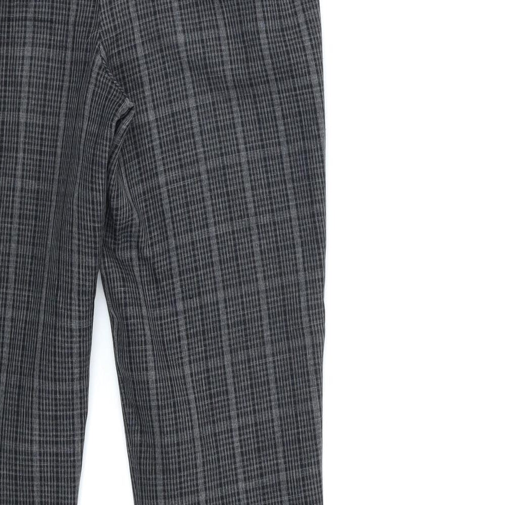 Atmosphere Womens Black Check  Trousers  Size 8 L27 in