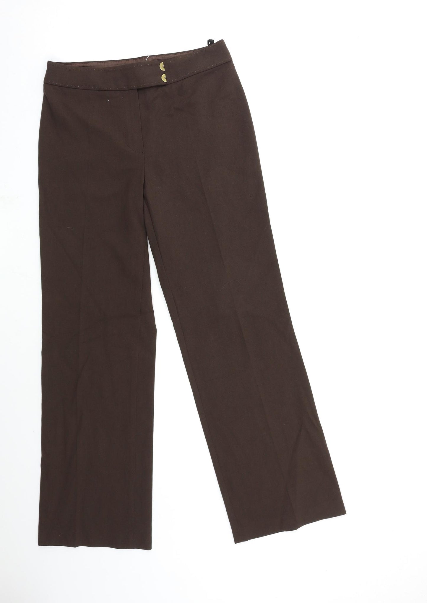 Marks and Spencer Womens Brown   Trousers  Size 8 L29 in