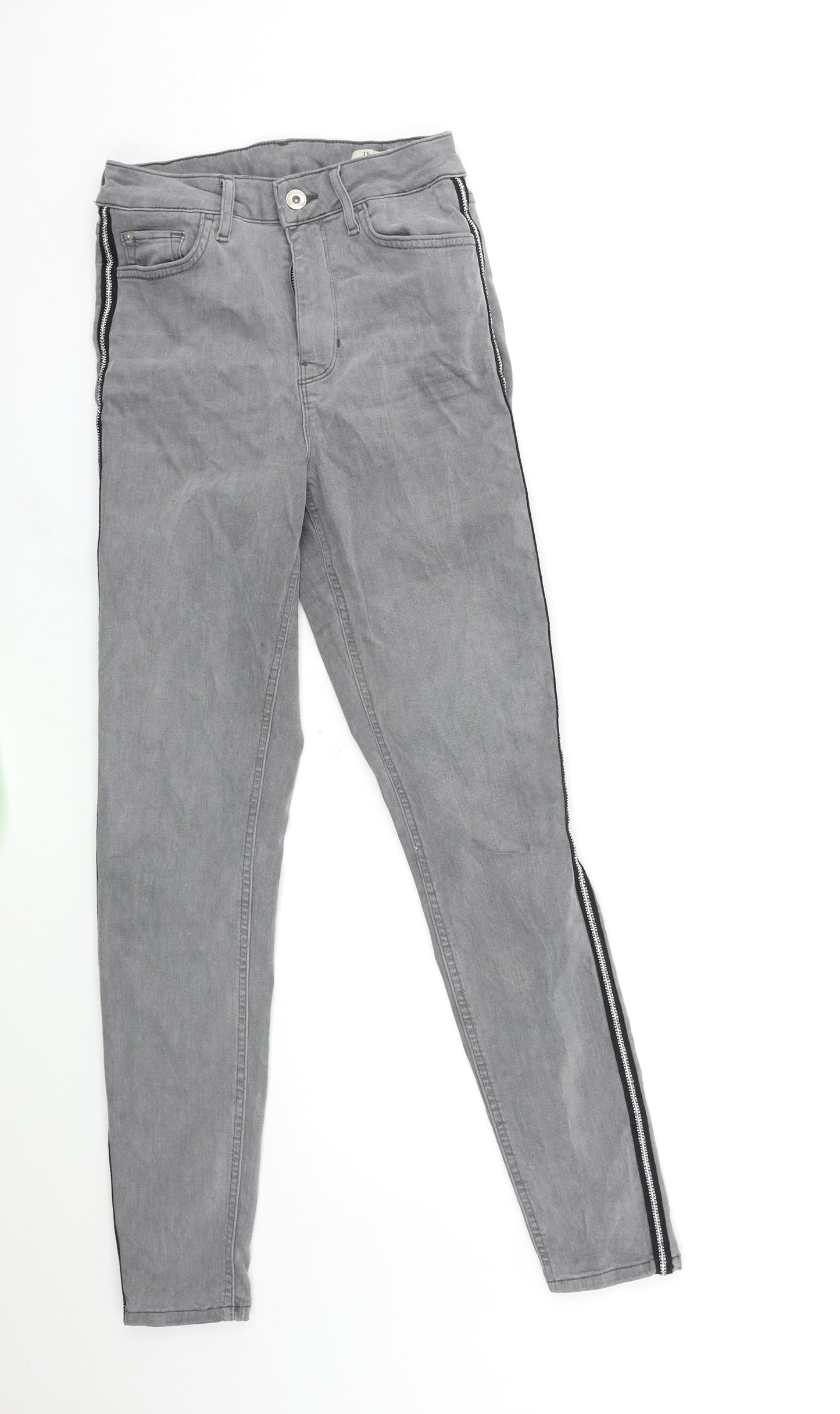 Marks and Spencer Womens Grey  Denim Skinny Jeans Size 8 L30 in