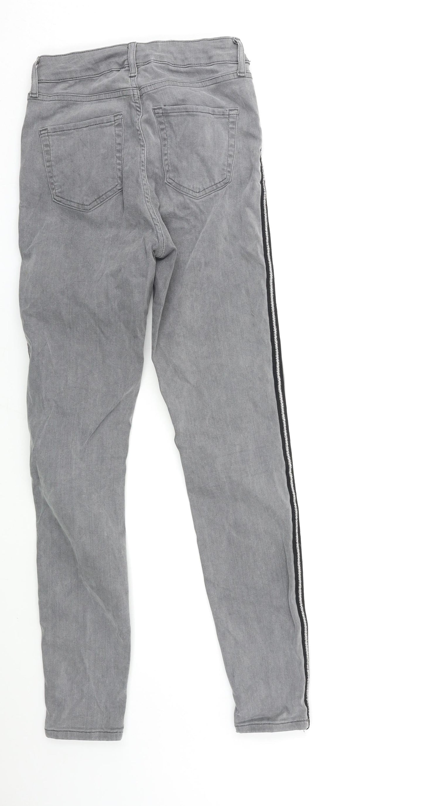 Marks and Spencer Womens Grey  Denim Skinny Jeans Size 8 L30 in