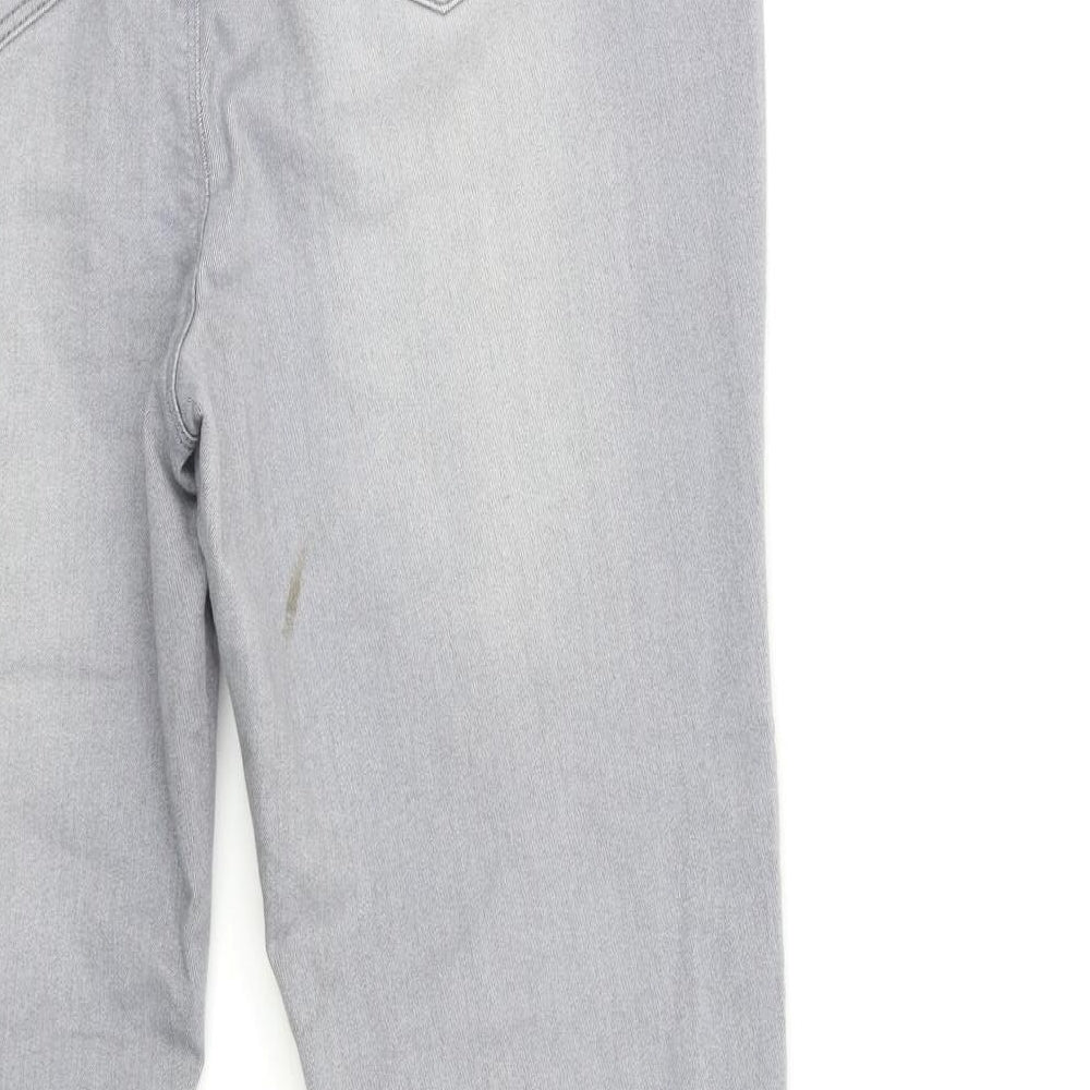 Matalan Womens Grey  Denim Jegging Jeans Size 16 L30 in