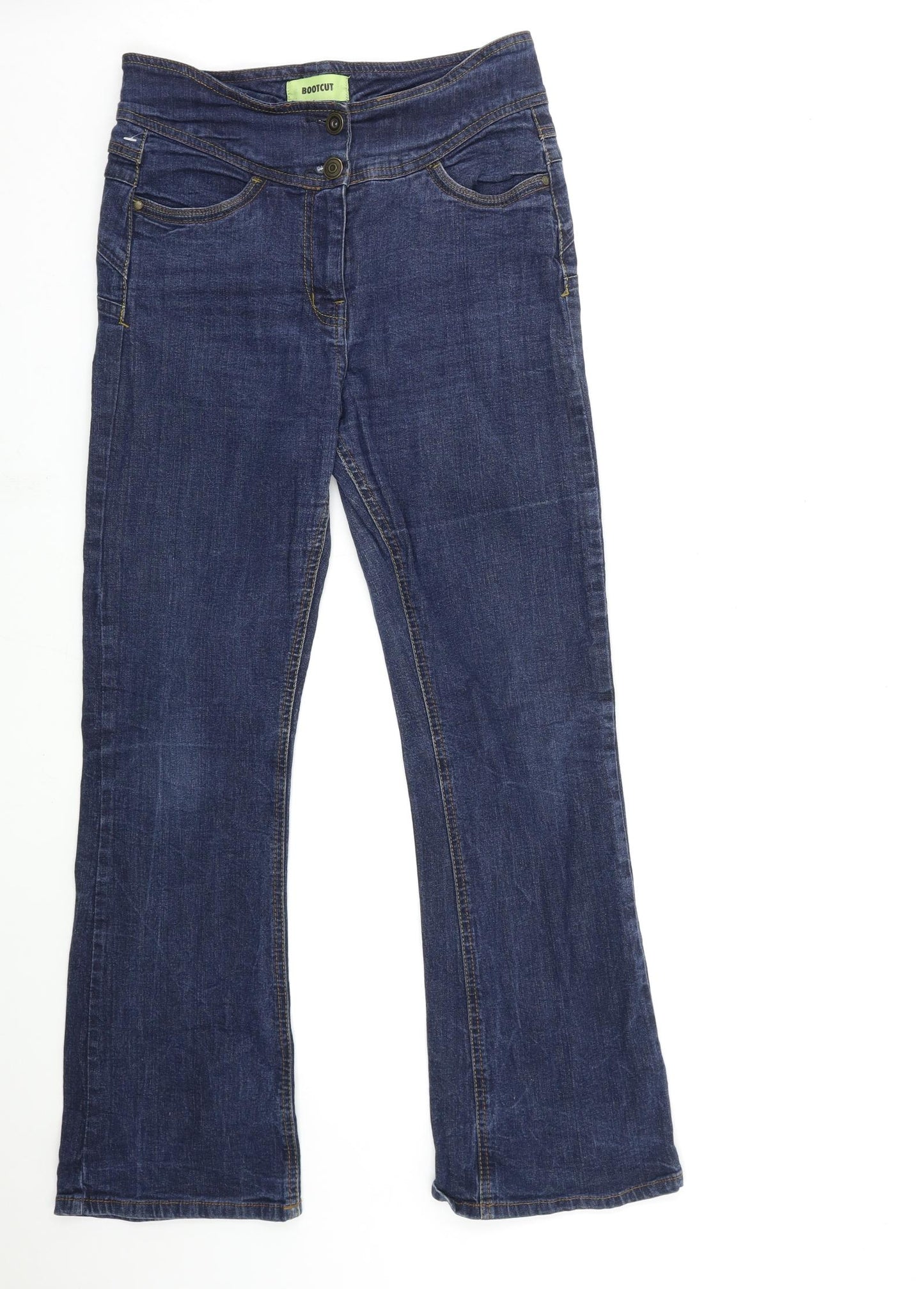 George Womens Blue  Denim Bootcut Jeans Size 12 L30 in