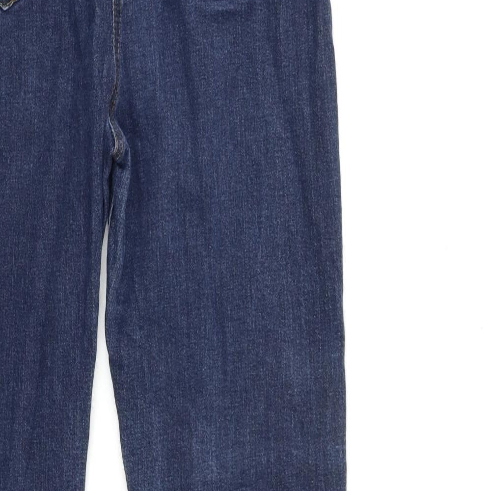 George Womens Blue  Denim Bootcut Jeans Size 12 L30 in