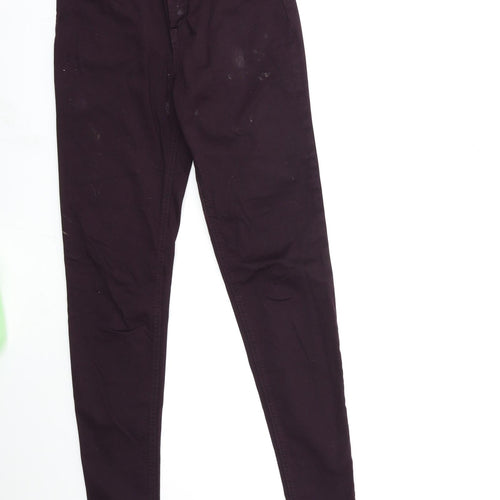Marks and Spencer Womens Red  Denim Skinny Jeans Size 8 L30 in