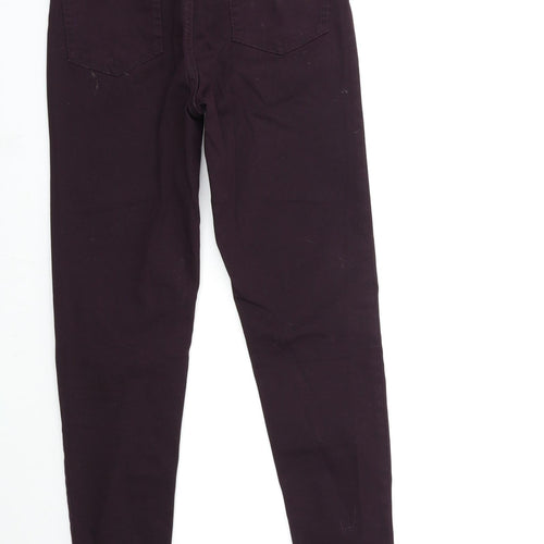 Marks and Spencer Womens Red  Denim Skinny Jeans Size 8 L30 in
