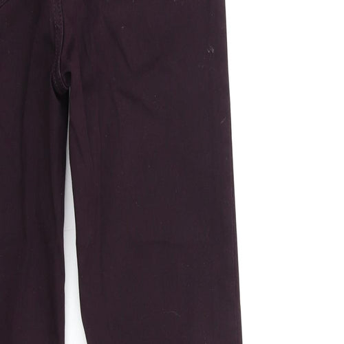 Marks and Spencer Womens Red  Denim Skinny Jeans Size 8 L30 in
